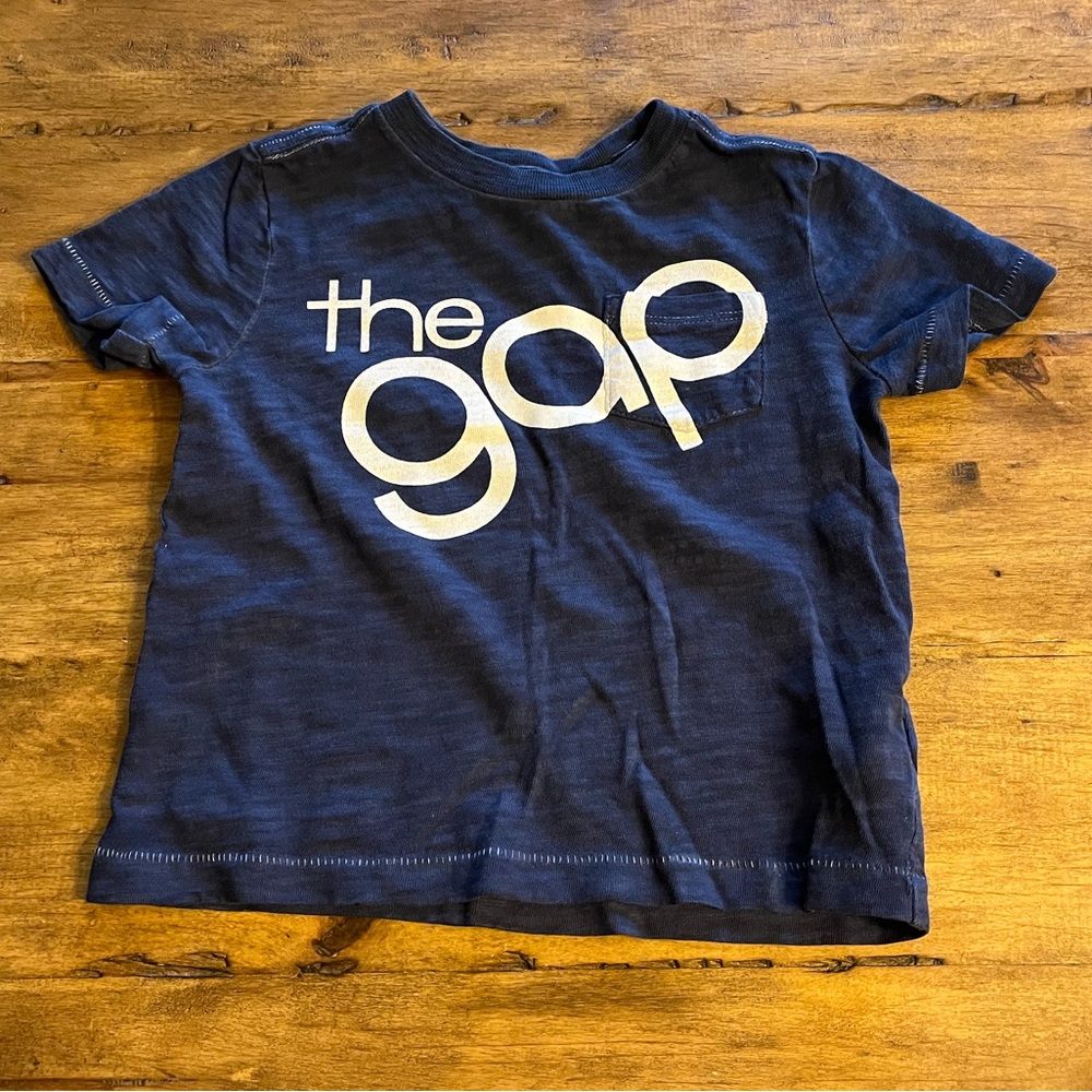 The Gap navy logo tee 2T
